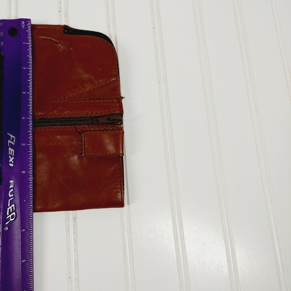 Marc Fisher Brown Leather Knee High Riding  M-Wide Calf Buckle Straps Boots C138 - Picture 10 of 14